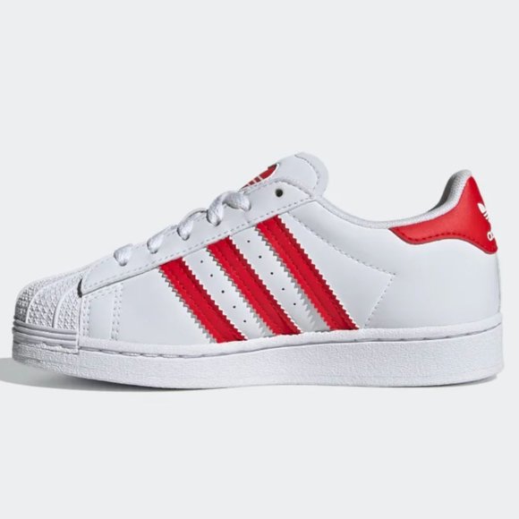 ADIDAS ORIGINALS SUPERSTARS w/ Heart Graphic, Youth Size 3 - Picture 3 of 15